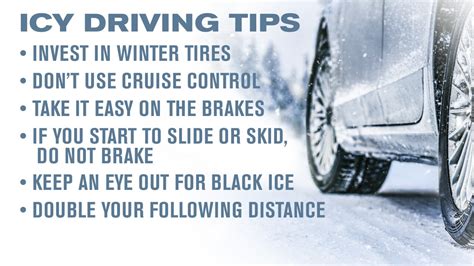 snow and ice driving tips